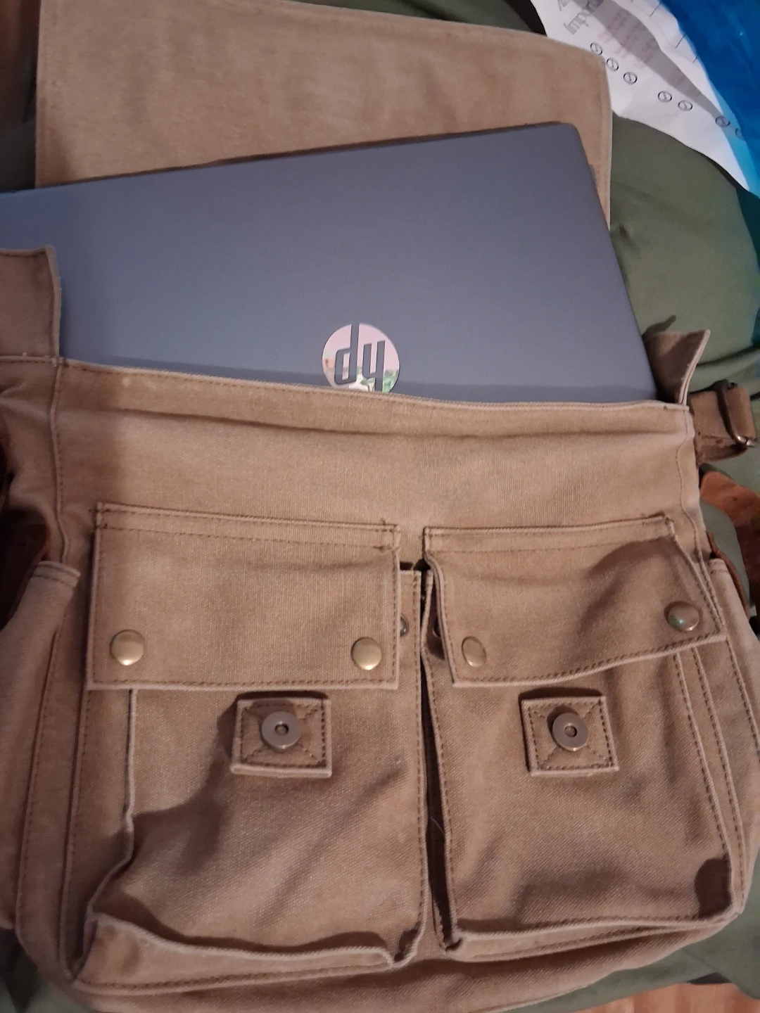 Katlee Canvas Messenger Bag - photo 4