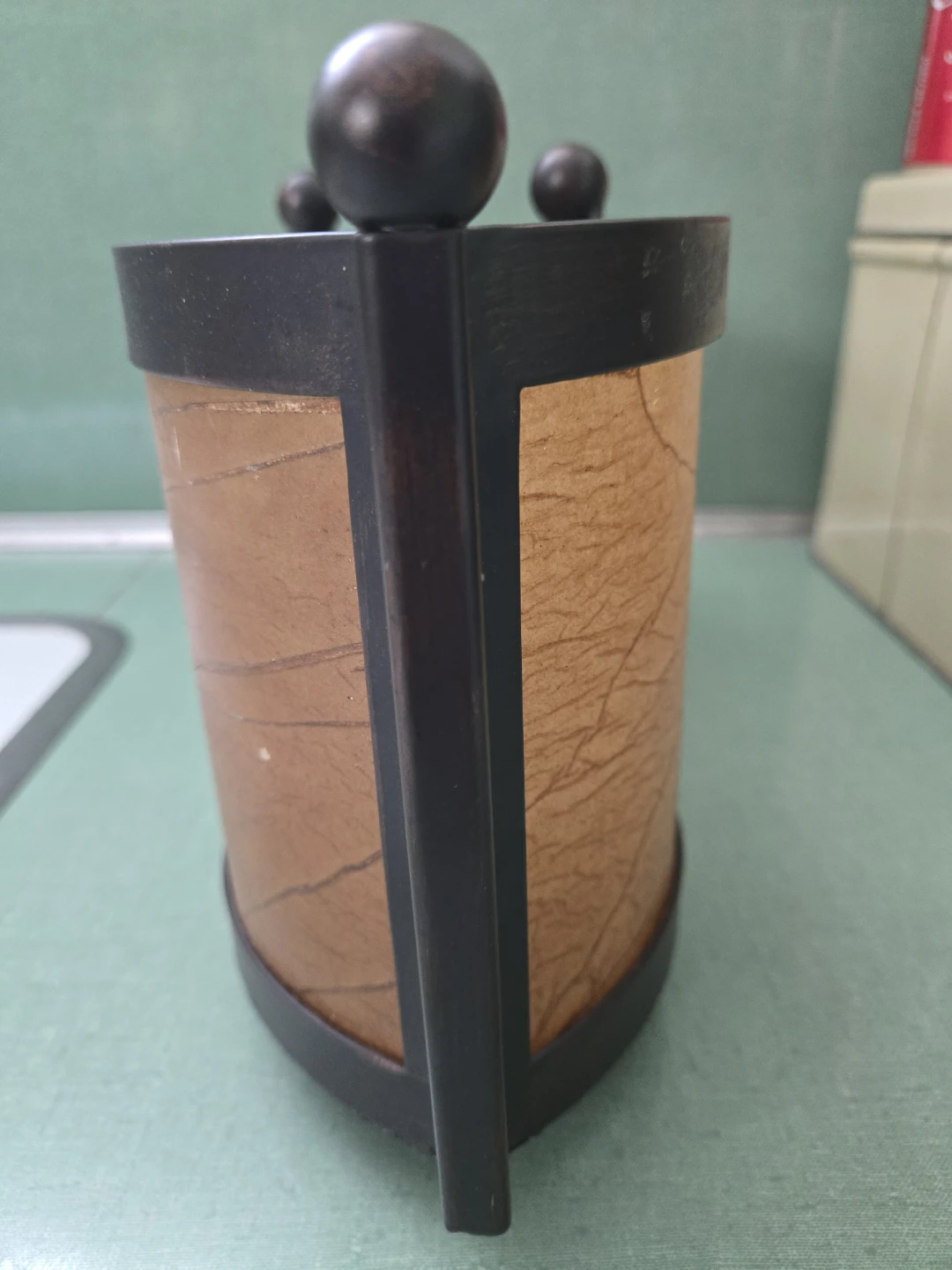 Vintage Double Tea Light Candle Holder with Vellum Shades - photo 4