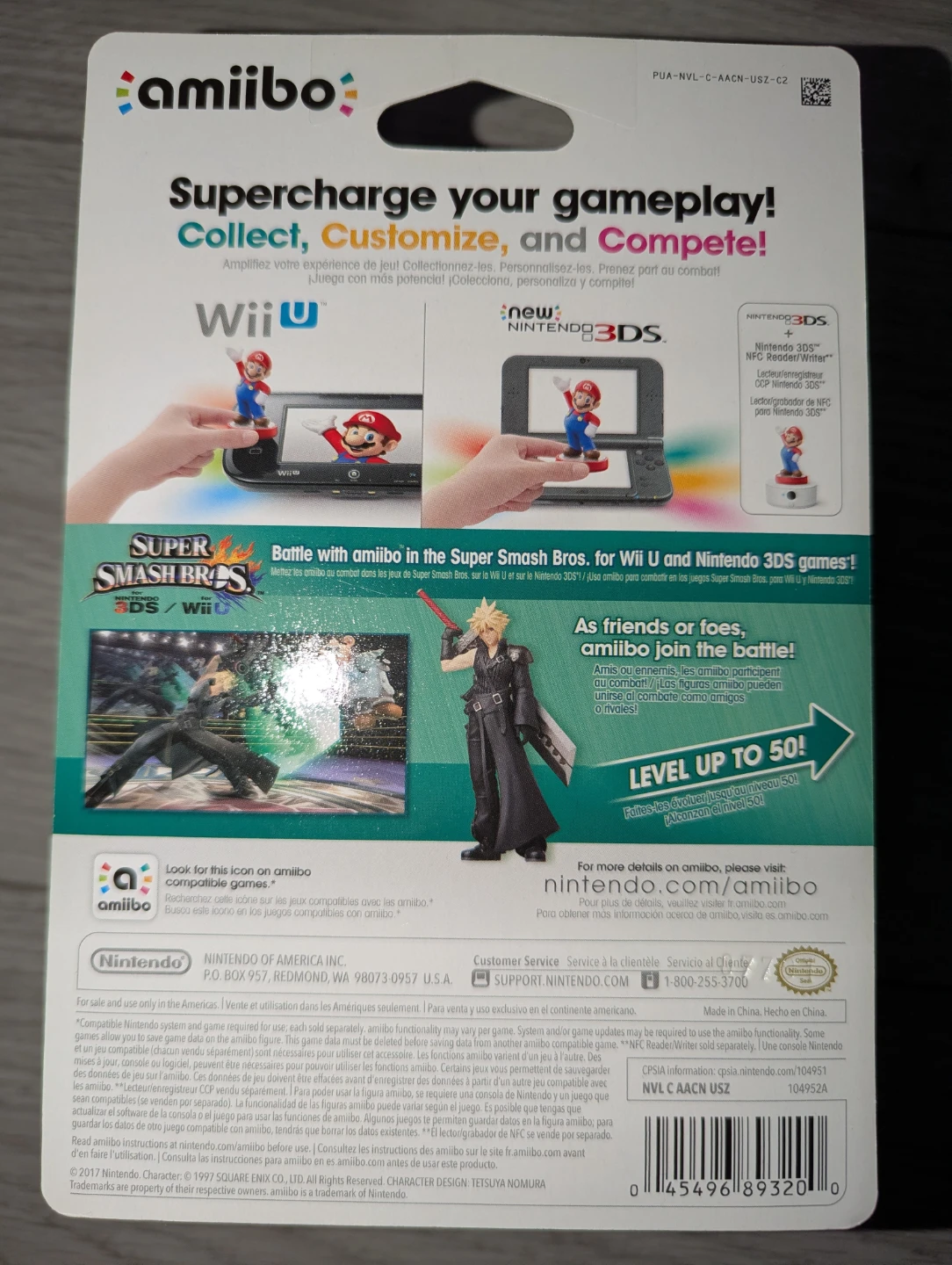 Nintendo Amiibo Super Smash Bros. Cloud P2 - photo 2