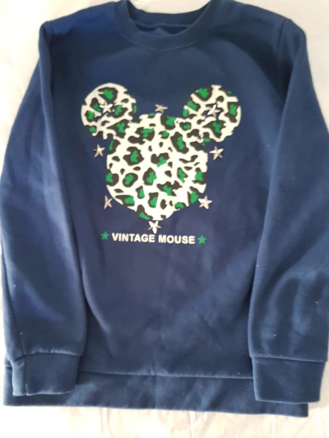 Navy Blue Vintage Mouse Sweatshirt