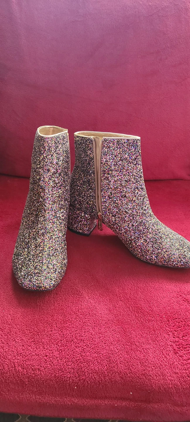 Cape Robbin Glitter Ankle Boots