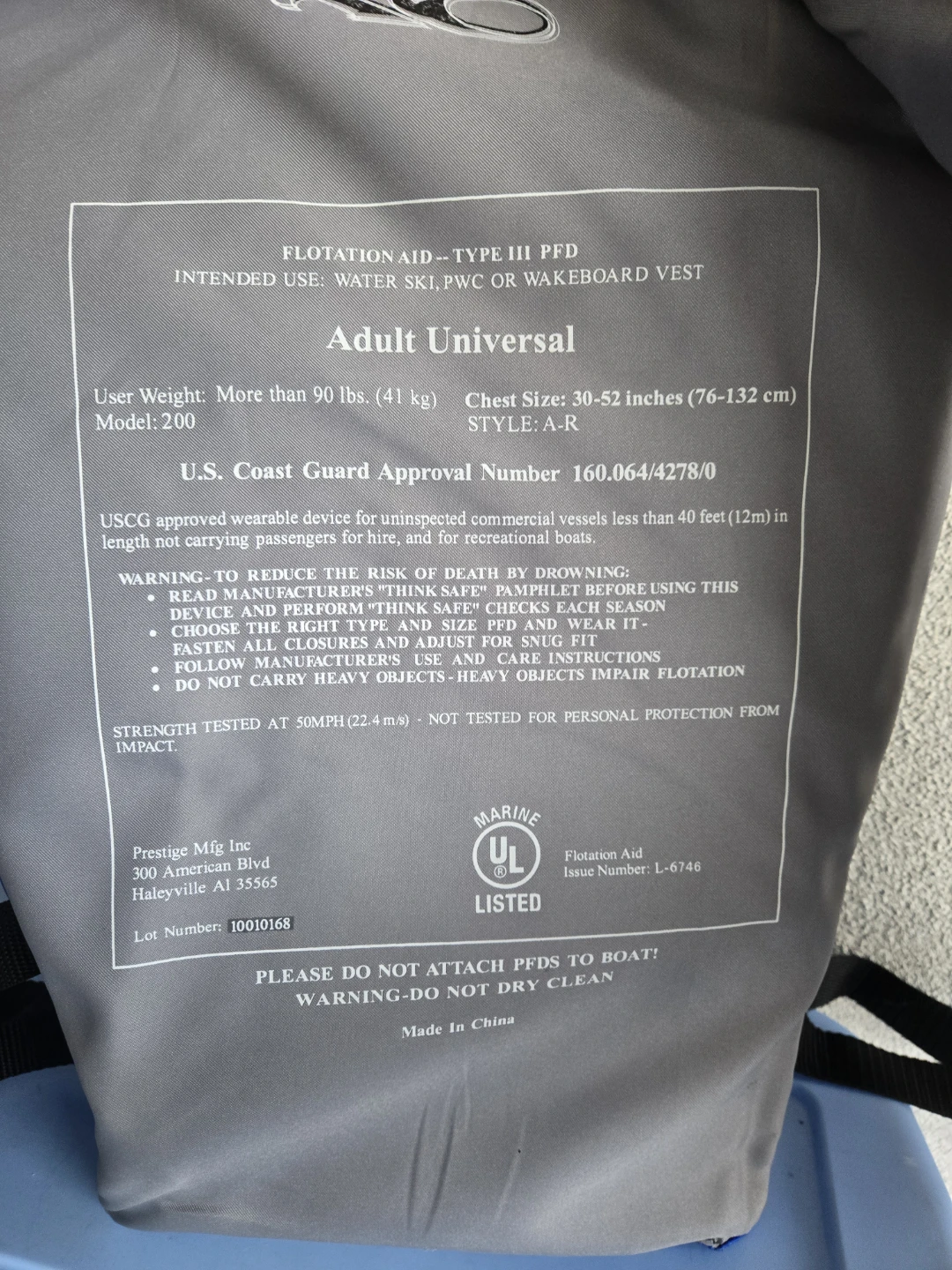 Adult pfd life jacket - photo 3