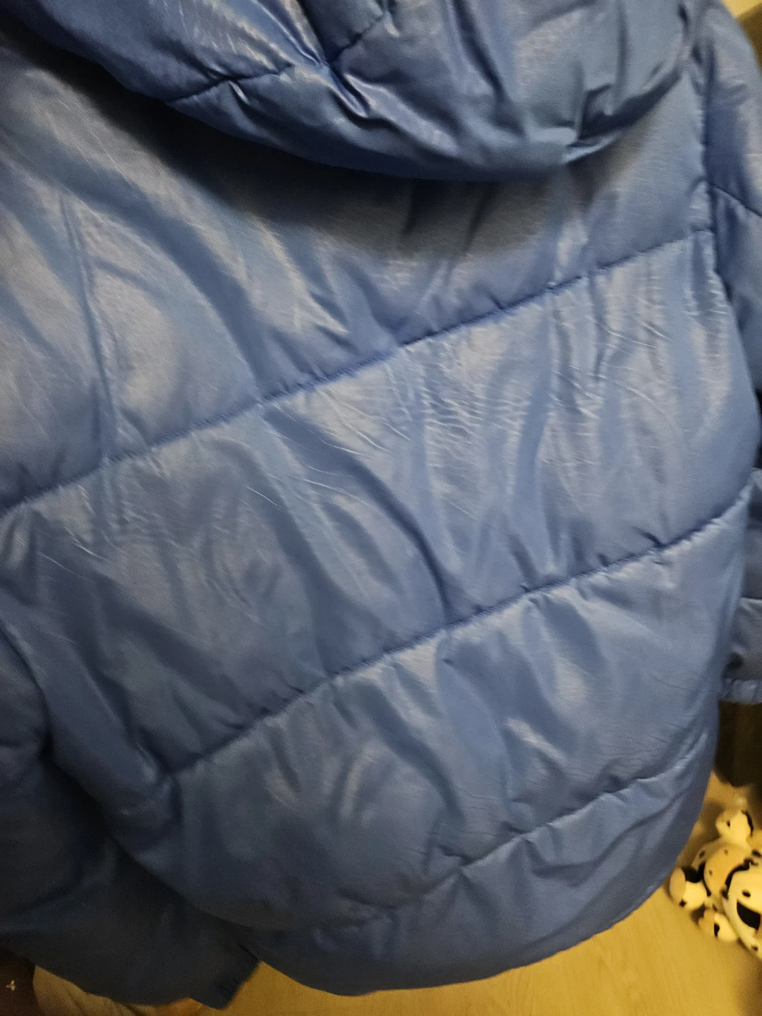 Blue Puffer Jacket with Hood - photo 2