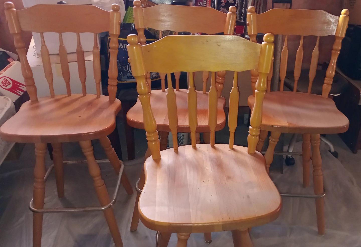 4 Wooden Bar Stool Set🥕