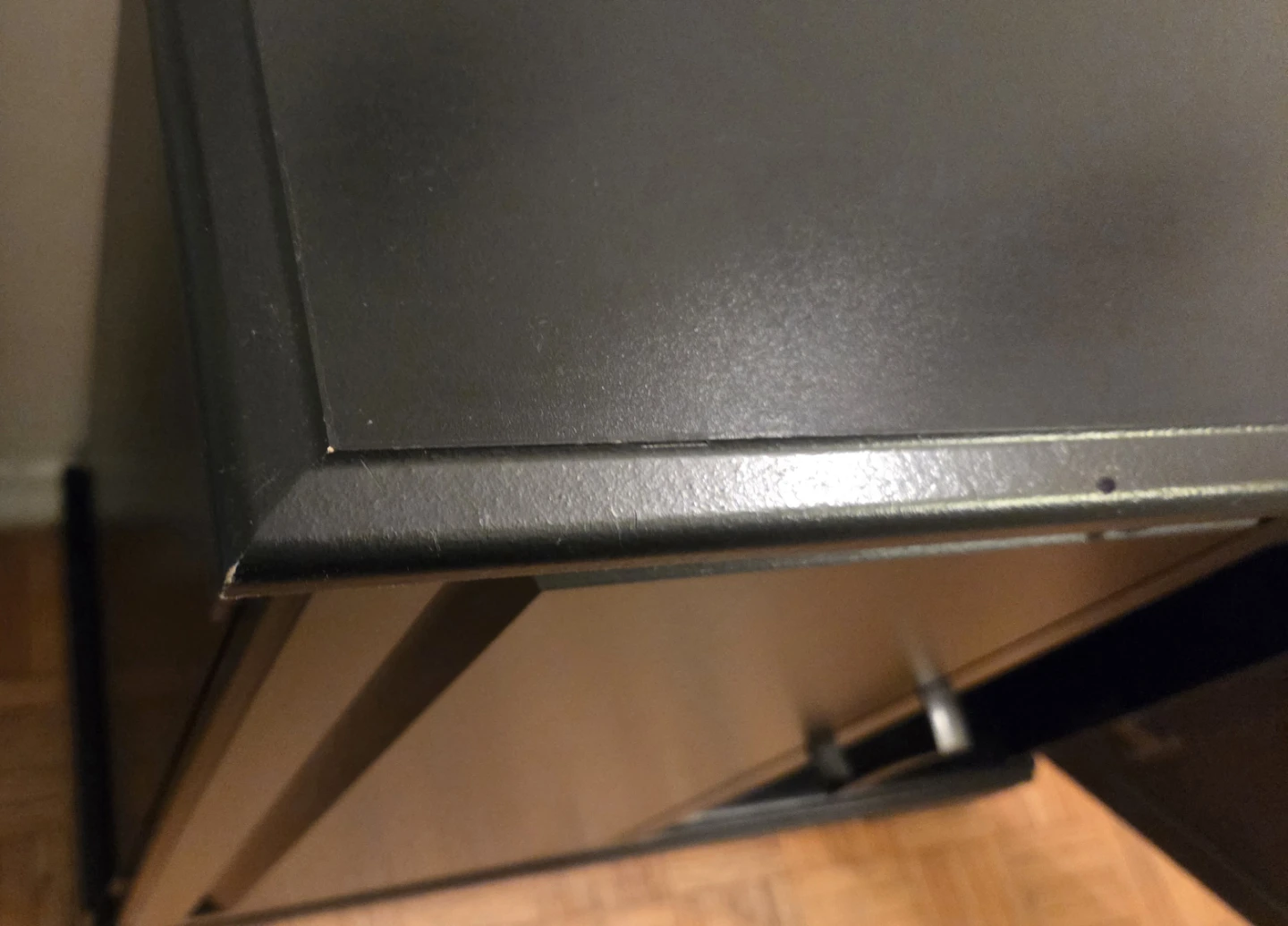 Aquarium stand - Black two-door storage cabinet - photo 5