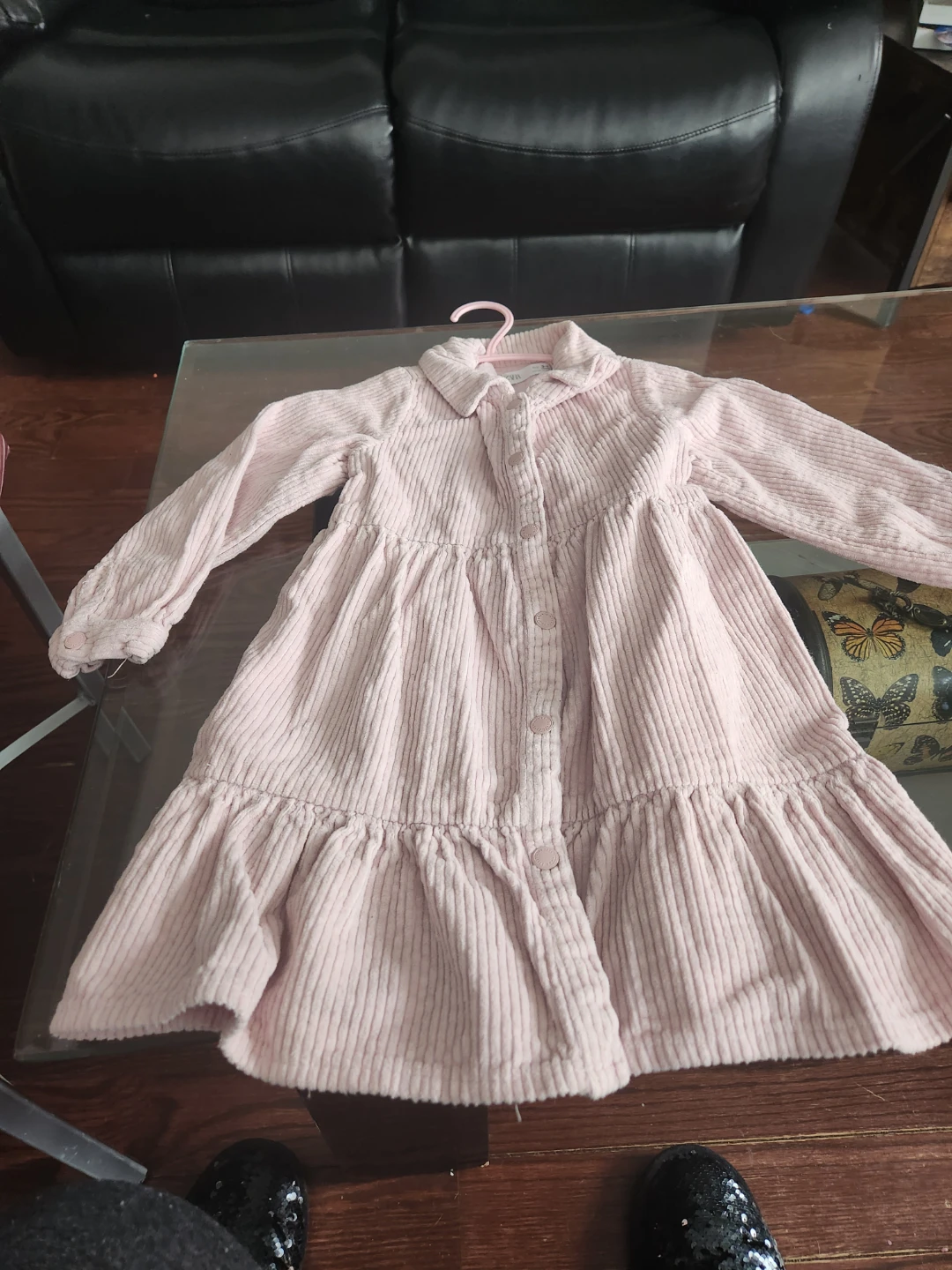 Pink Corduroy Dress