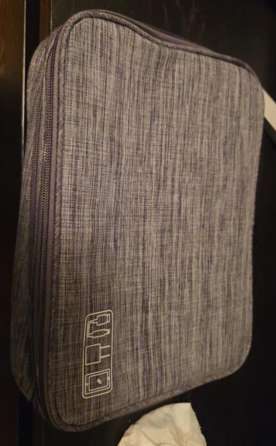 Grey Electronics Organizer Bag