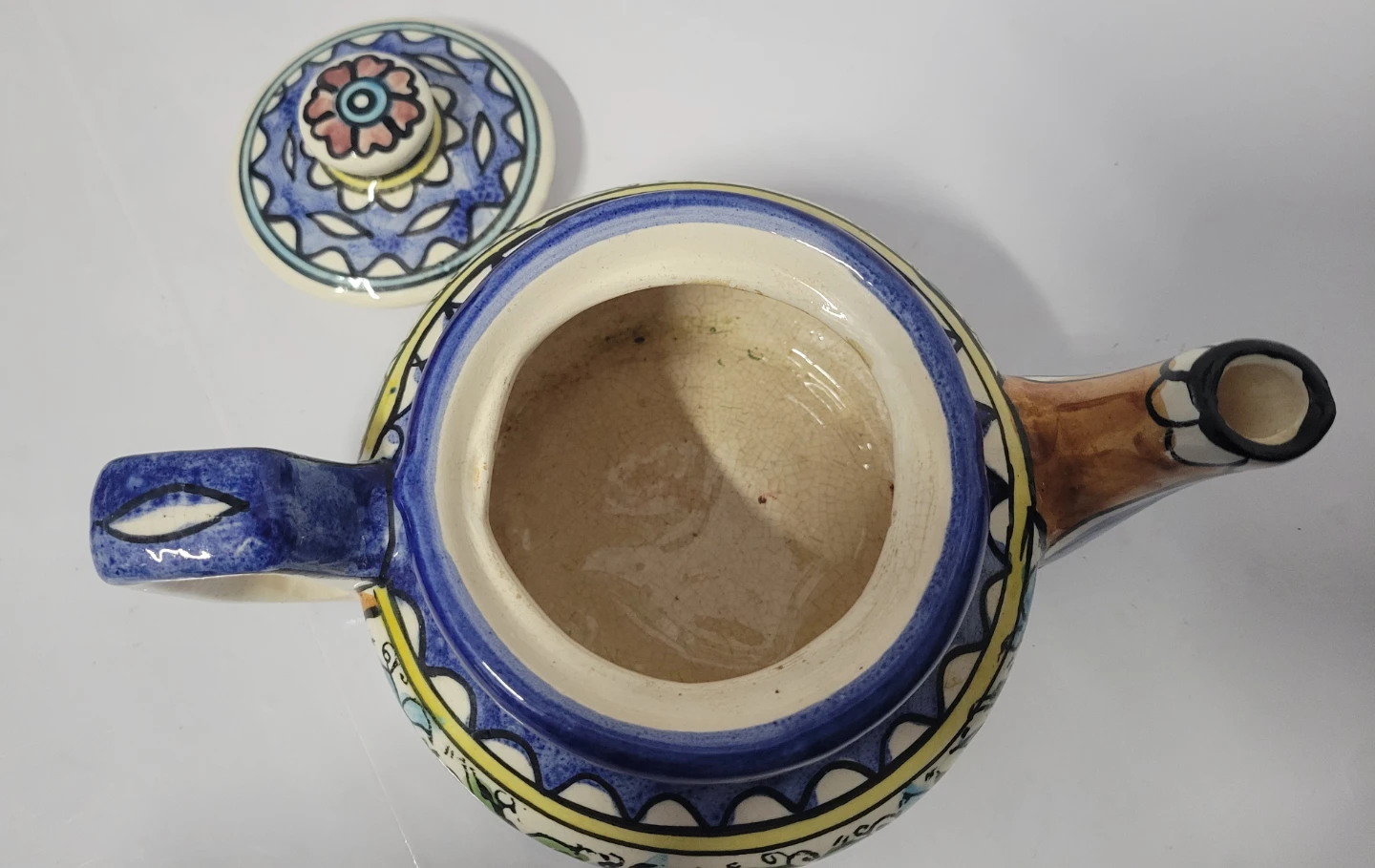Hand-Painted Ceramic Teapot - photo 5
