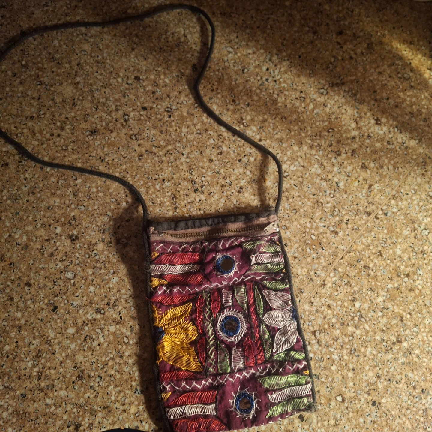Boho Embroidered Crossbody Bag