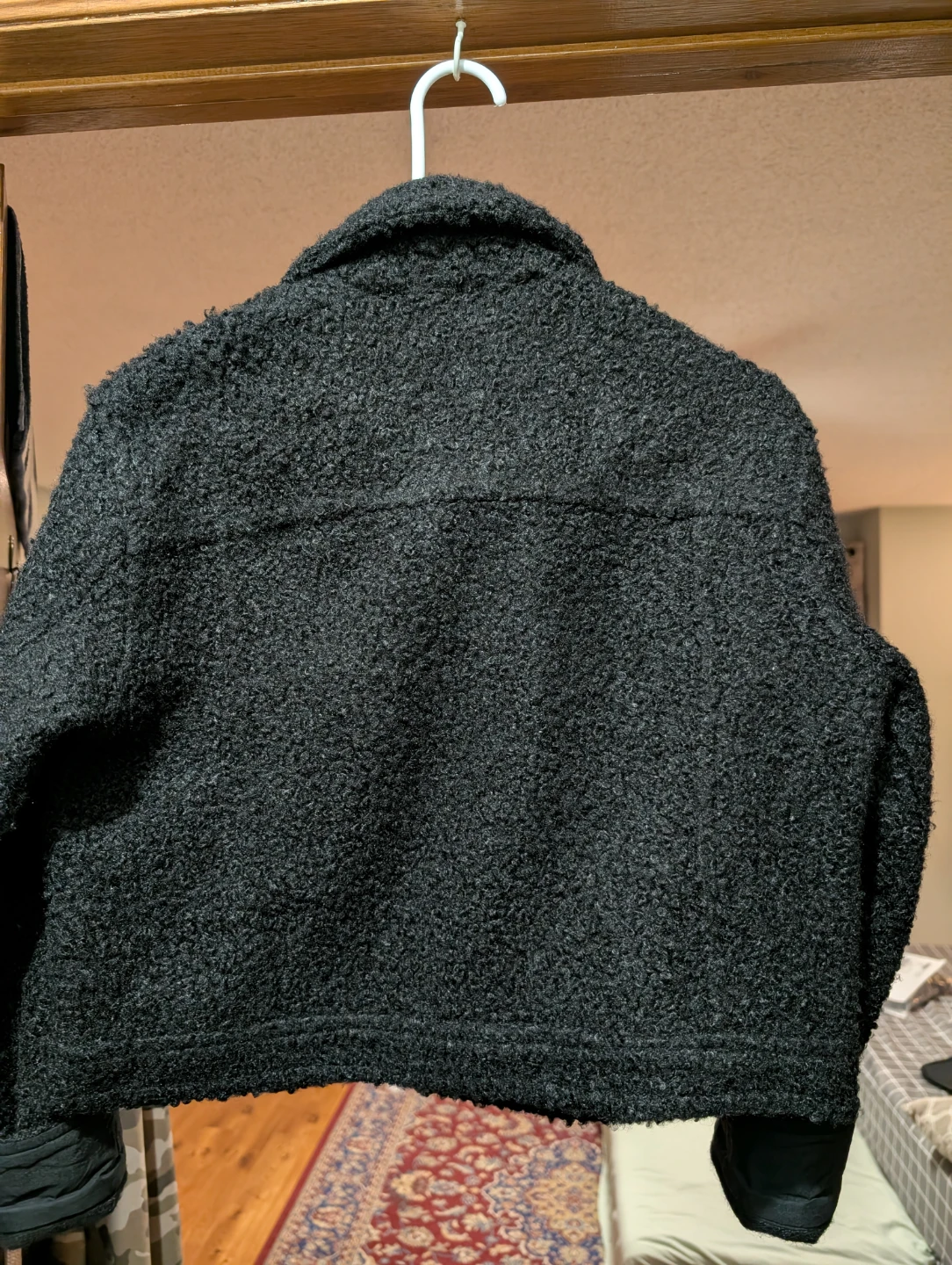 Women Black Bouclé Jacket - photo 4