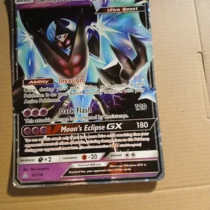 Pokemon Dawn Wings Necrozma GX Ultra Beast Trading Card 63/156