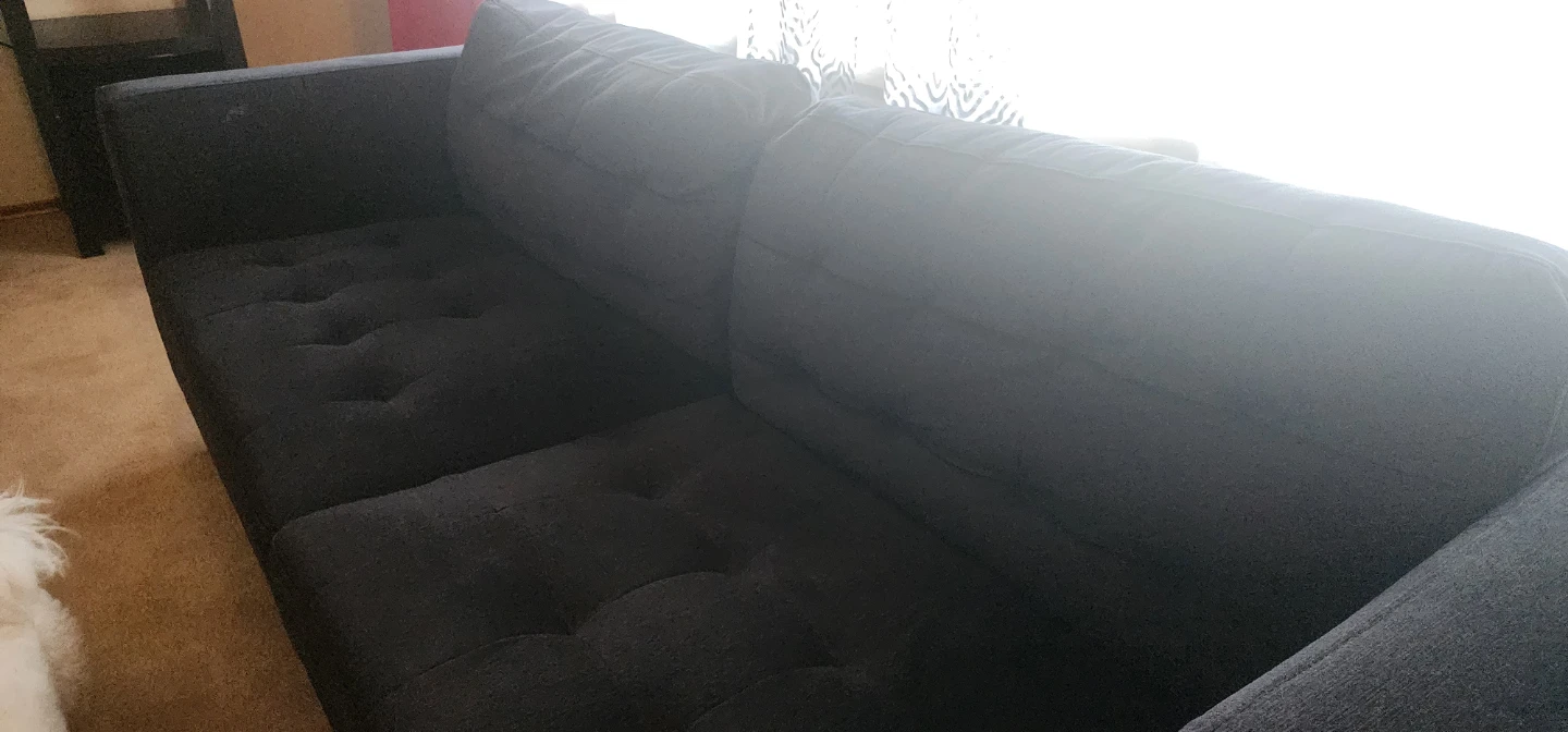 Dark Grey Loveseat Sofa - photo 5