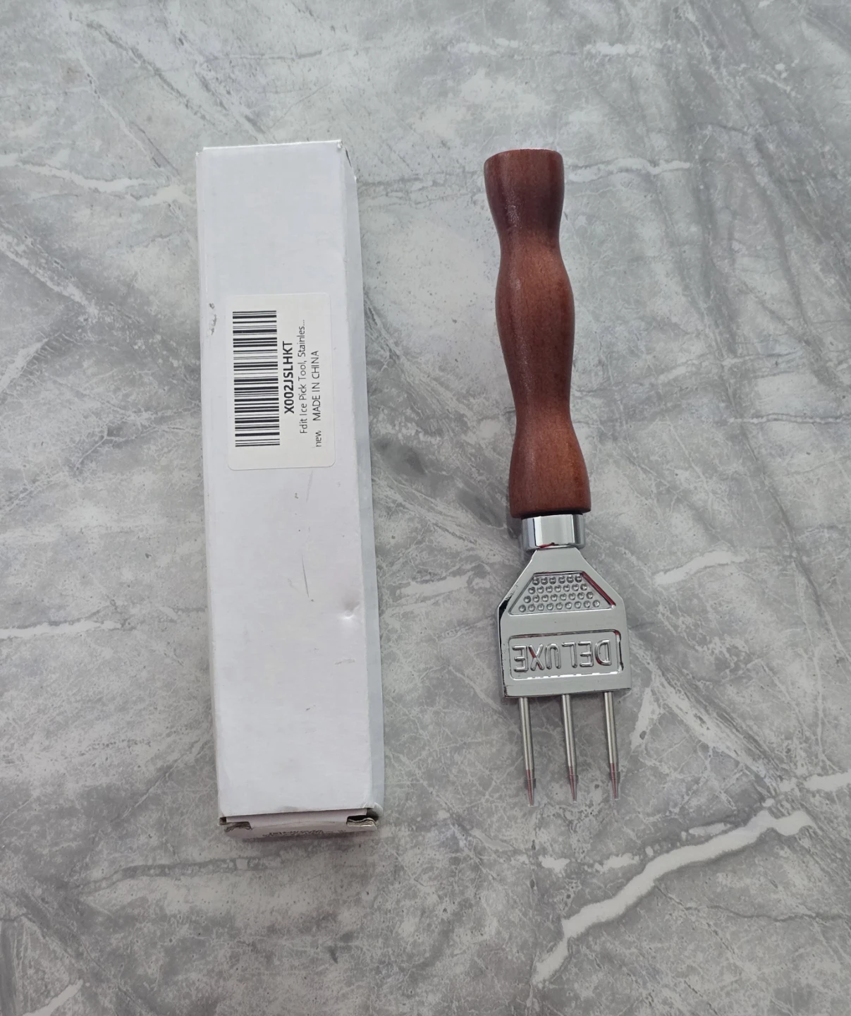 Ice Pick Stainless Steel with Safety Wooden Handle for - photo 4