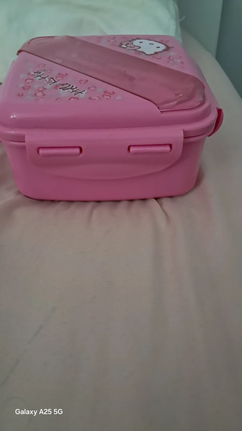 Hello Kitty Pink Lunch Box with Cutlery - photo 2