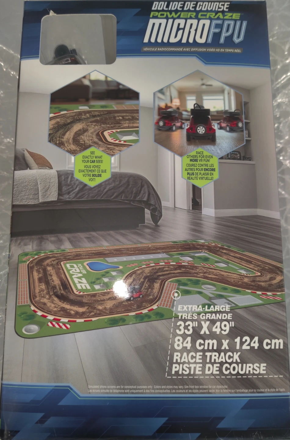 Power Craze Micro FPV RC Racer with VR Goggles and Race Track - photo 4