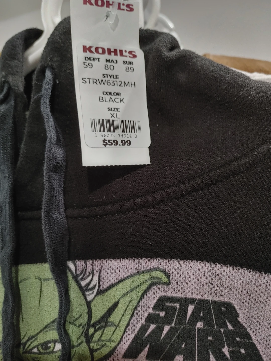 🥕BRAND NEW STAR WARS HOODIE MENS SIZE XL - photo 3