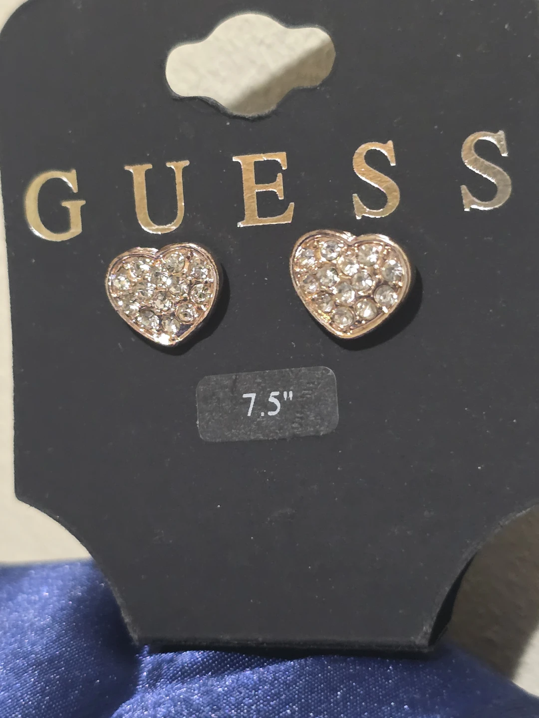 Guess Rose Gold Tone Heart Stud Earrings - photo 3