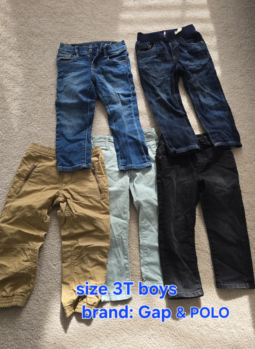 Polo and Gap Boys Size 3T Pants Bundle