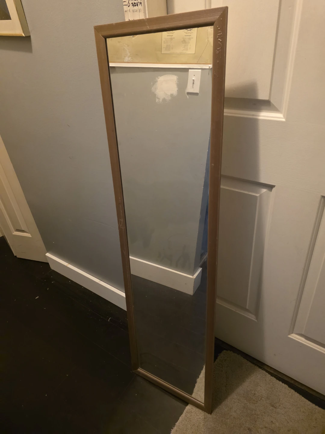 Full Length Wooden Framed Mirror