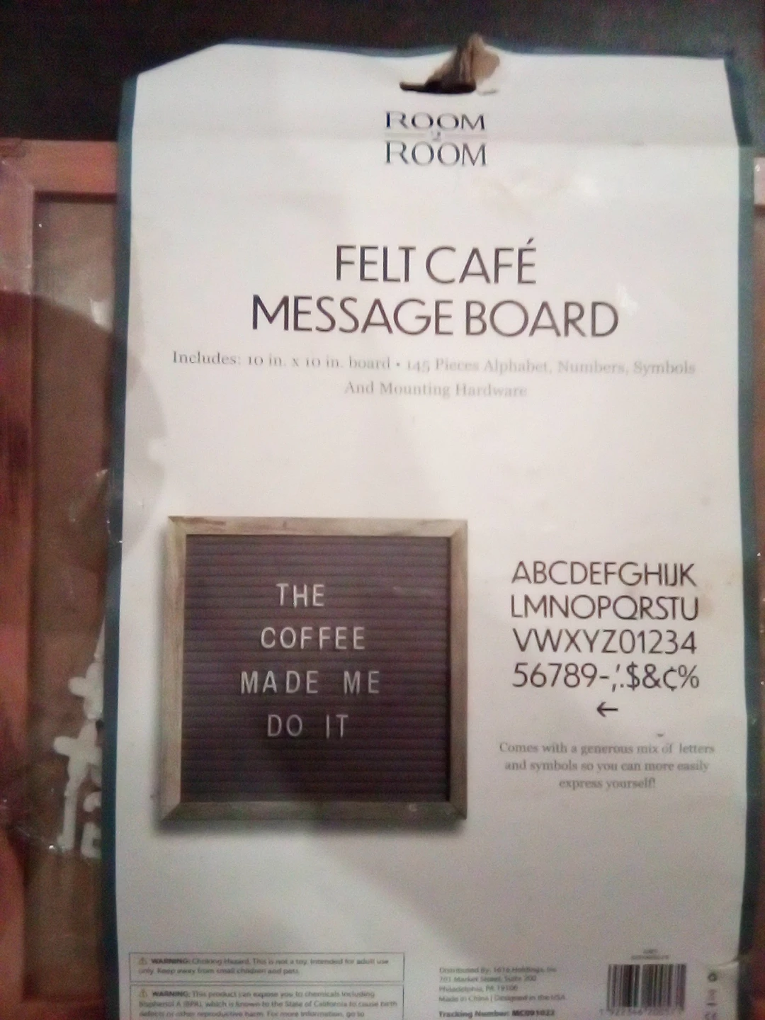 Room Room Felt Cafe Message Board - 10x10 inch - photo 2