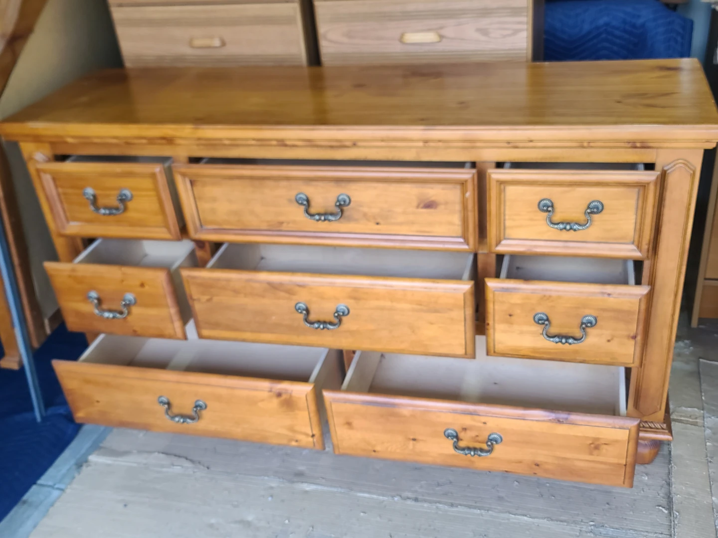 Wooden Dresser with Mirror - photo 5