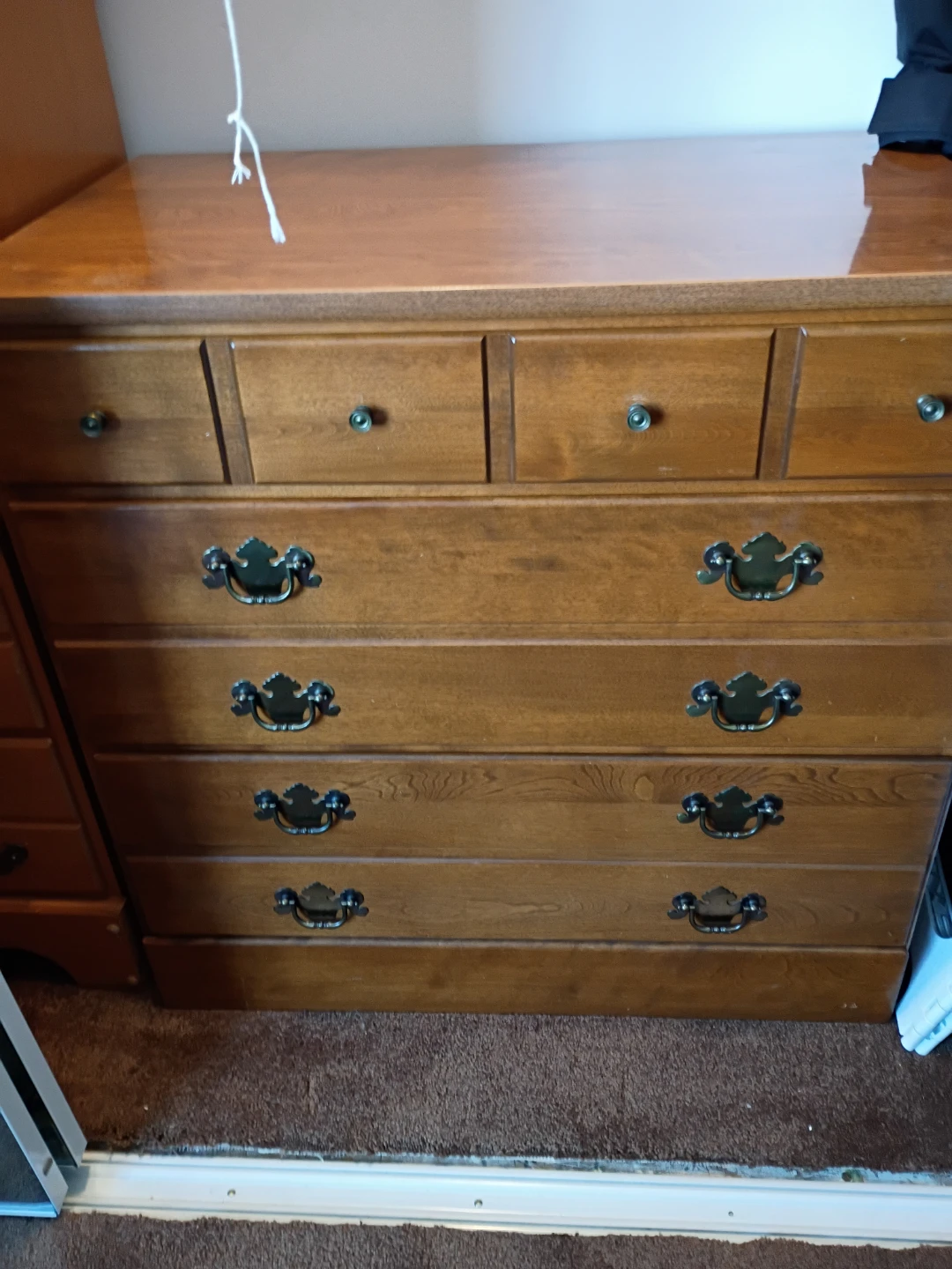 Wooden Dressers and Hutch Set with desk - photo 5