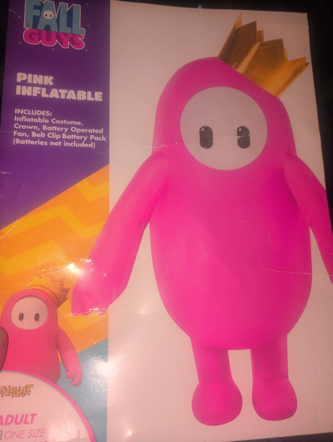 Fall Guys Pink Inflatable Costume - Adult One Size