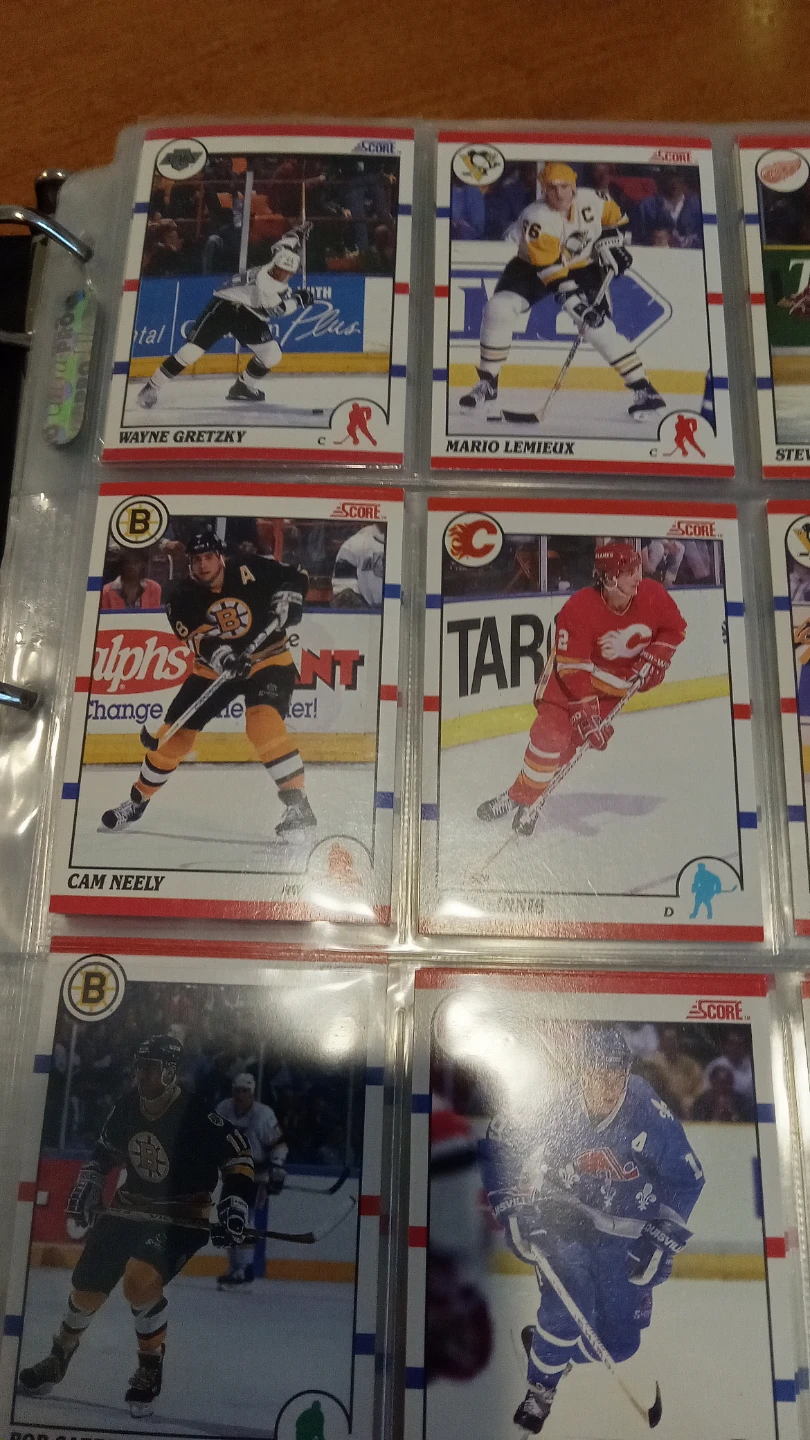 89-90 Score hockey cards partial set