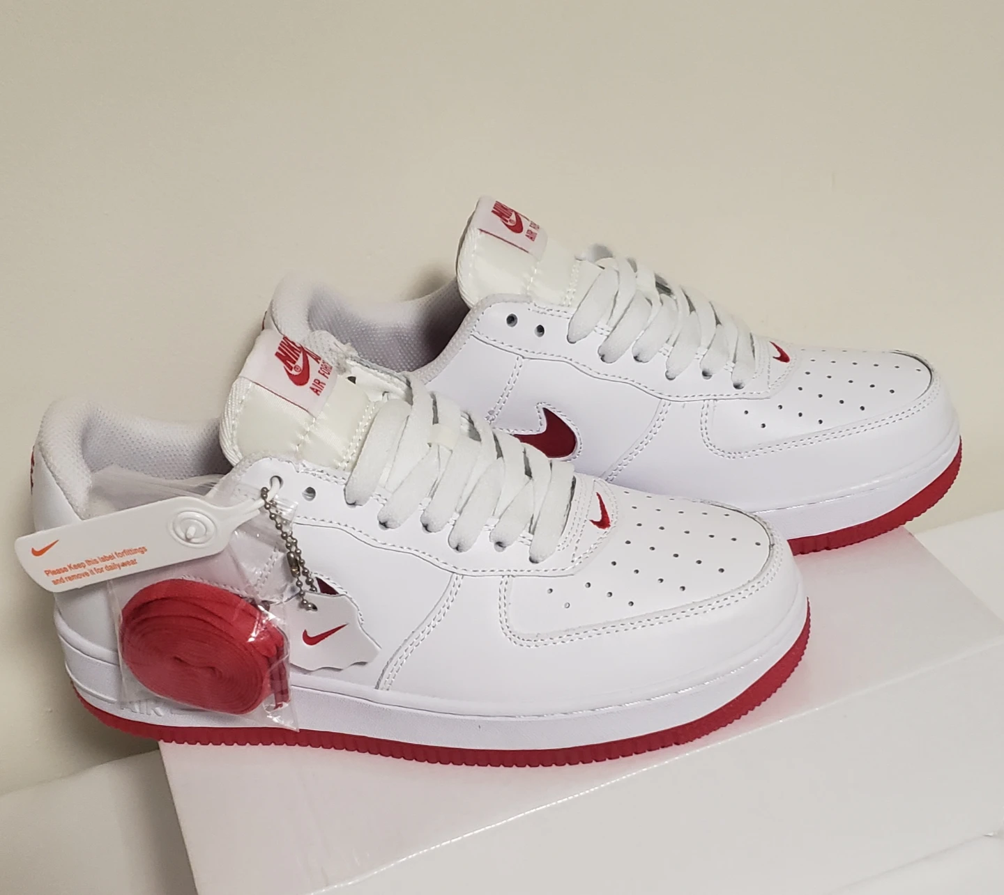 Brand new AirForces classic White Red for sale - photo 2
