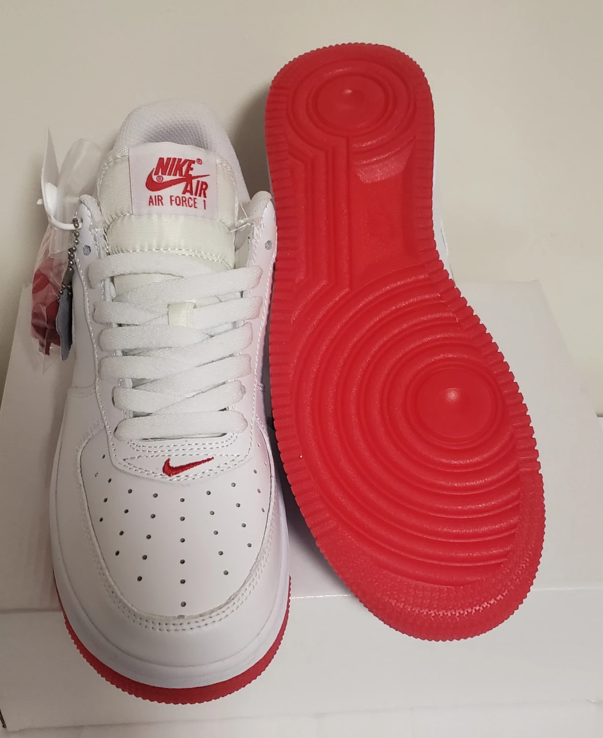 Brand new AirForces classic White Red for sale - photo 4