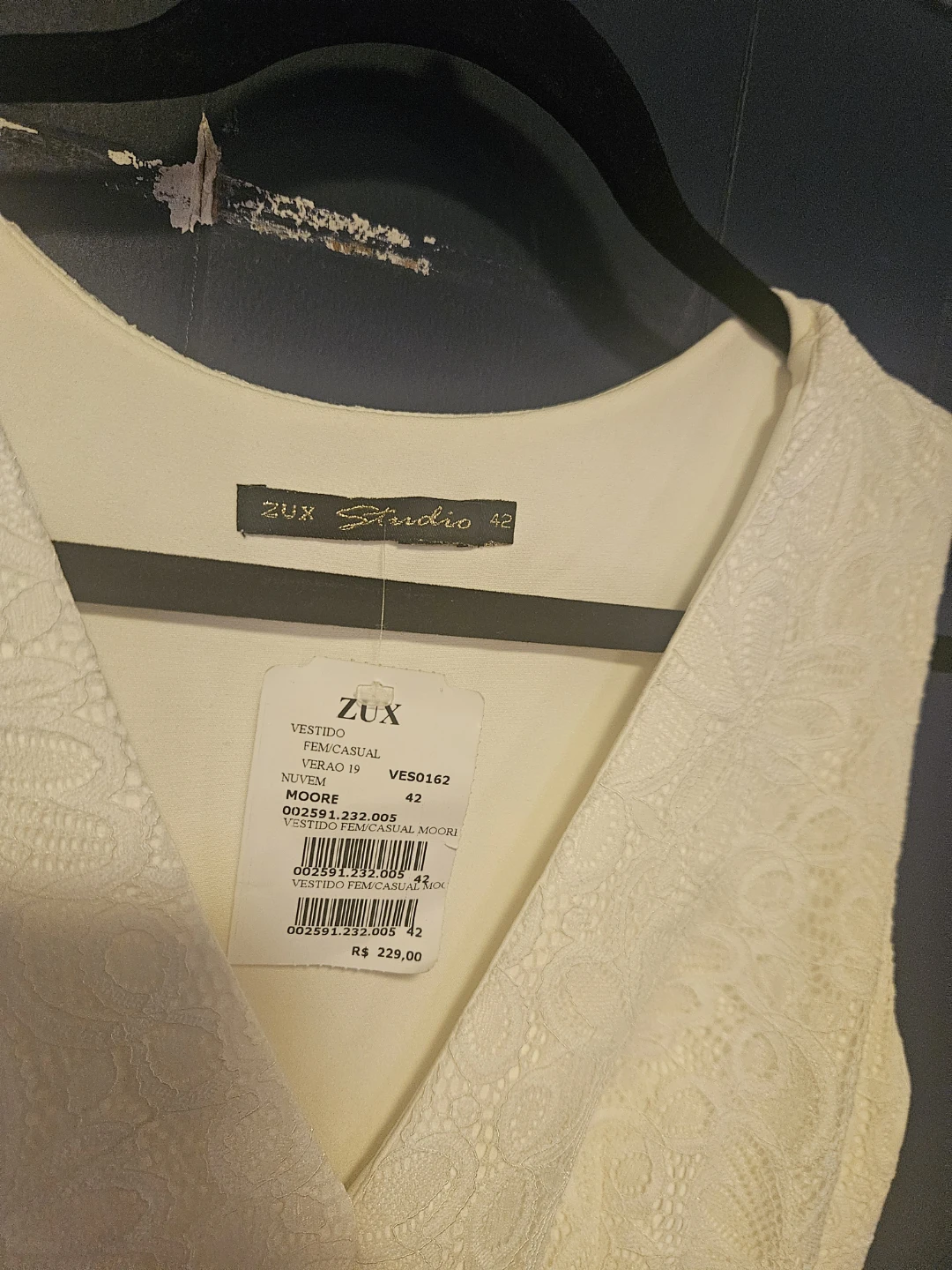 ZUX Studio Lace Dress - Cream - Size 42 - photo 2