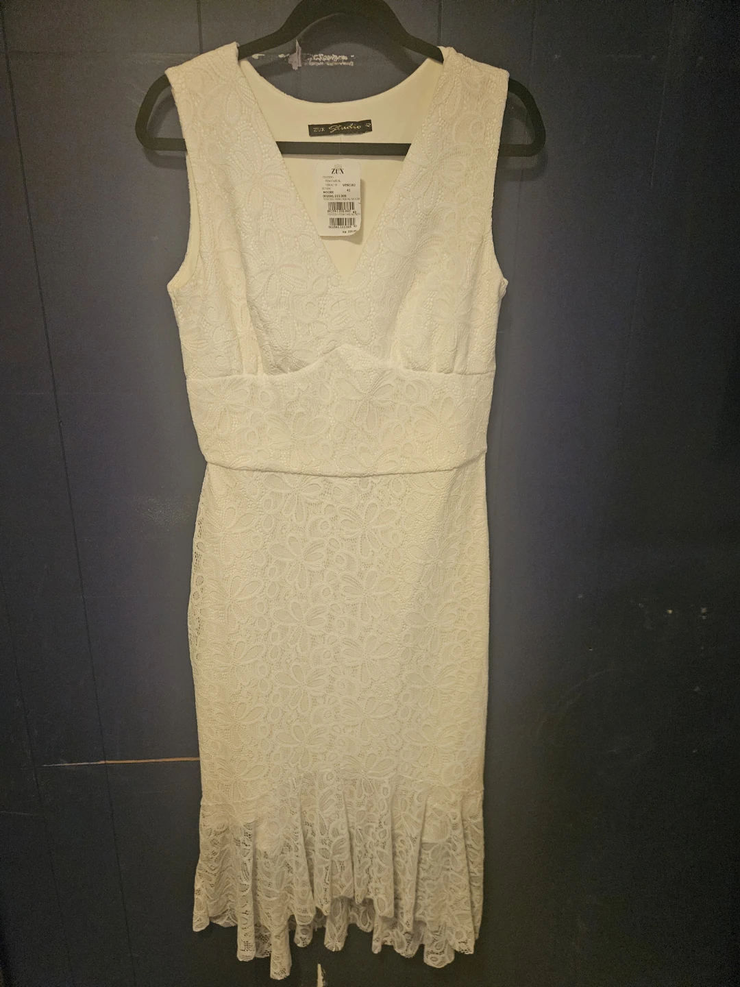 ZUX Studio Lace Dress - Cream - Size 42 - photo 4