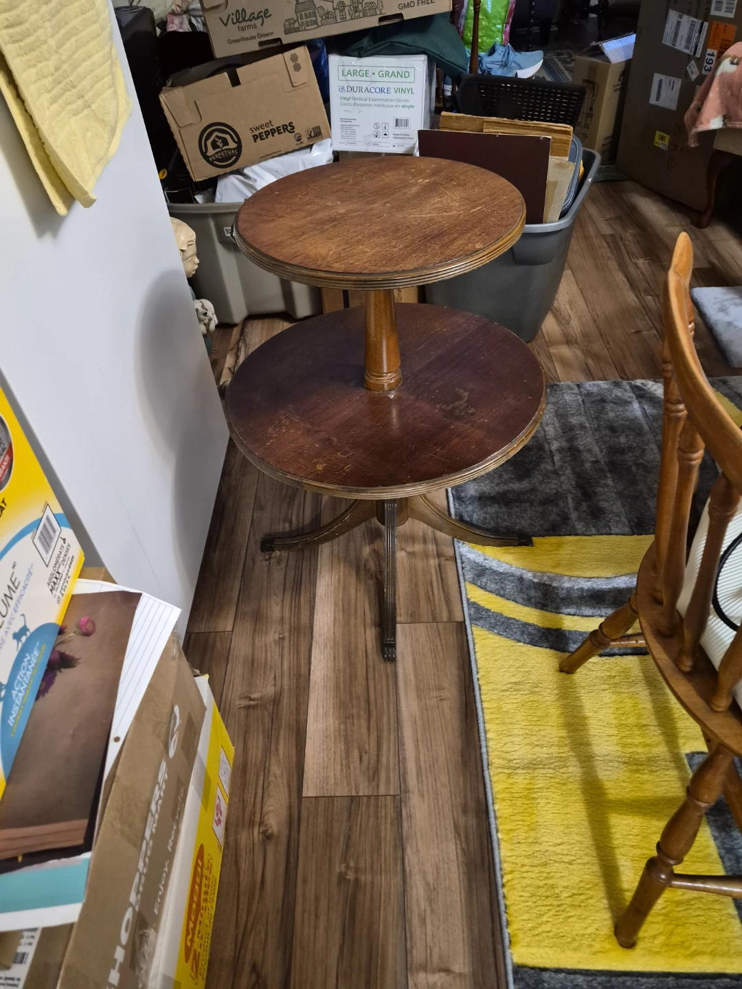 Two-Tiered Wooden Accent Table - photo 3