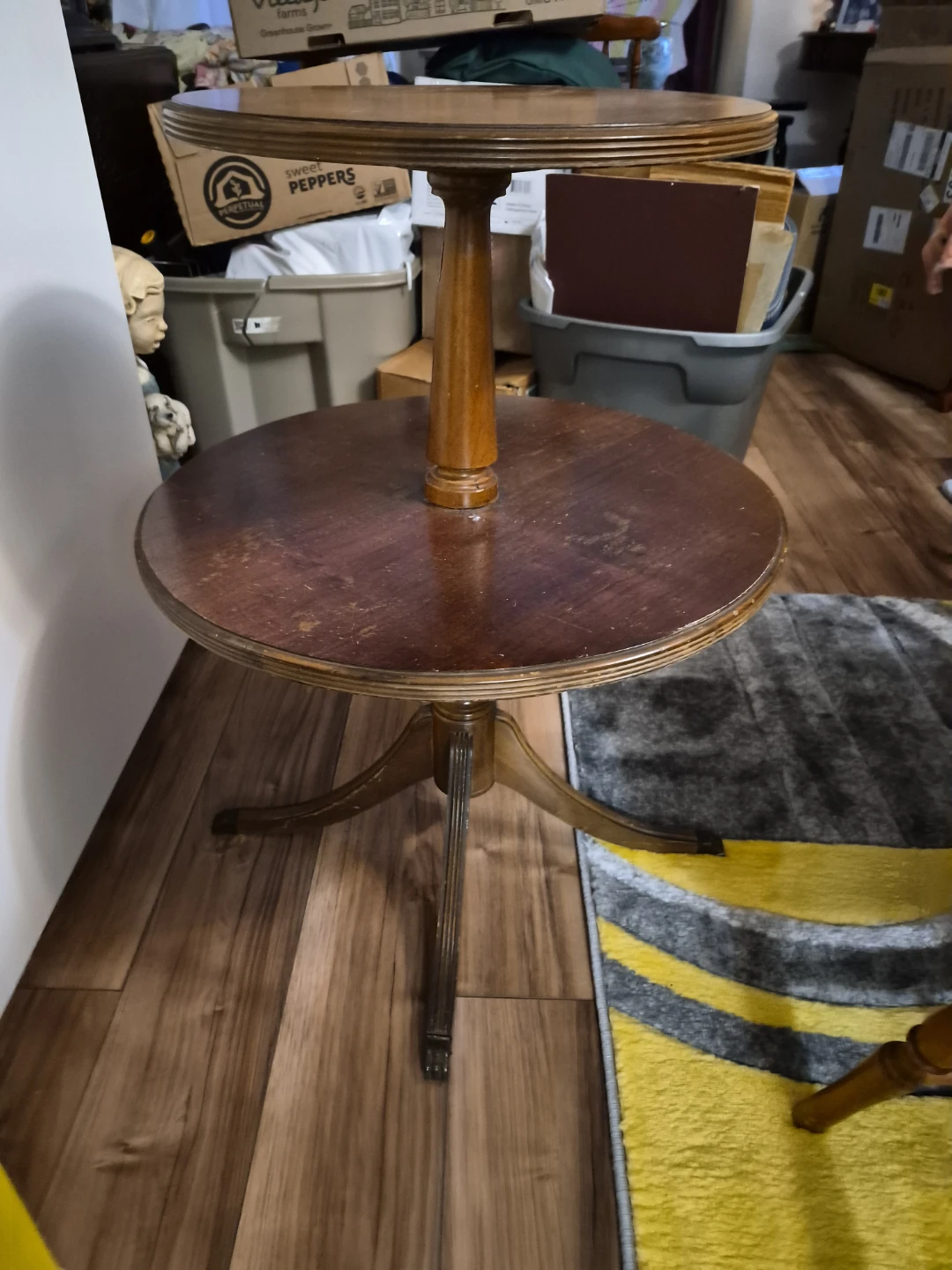 Two-Tiered Wooden Accent Table - photo 4