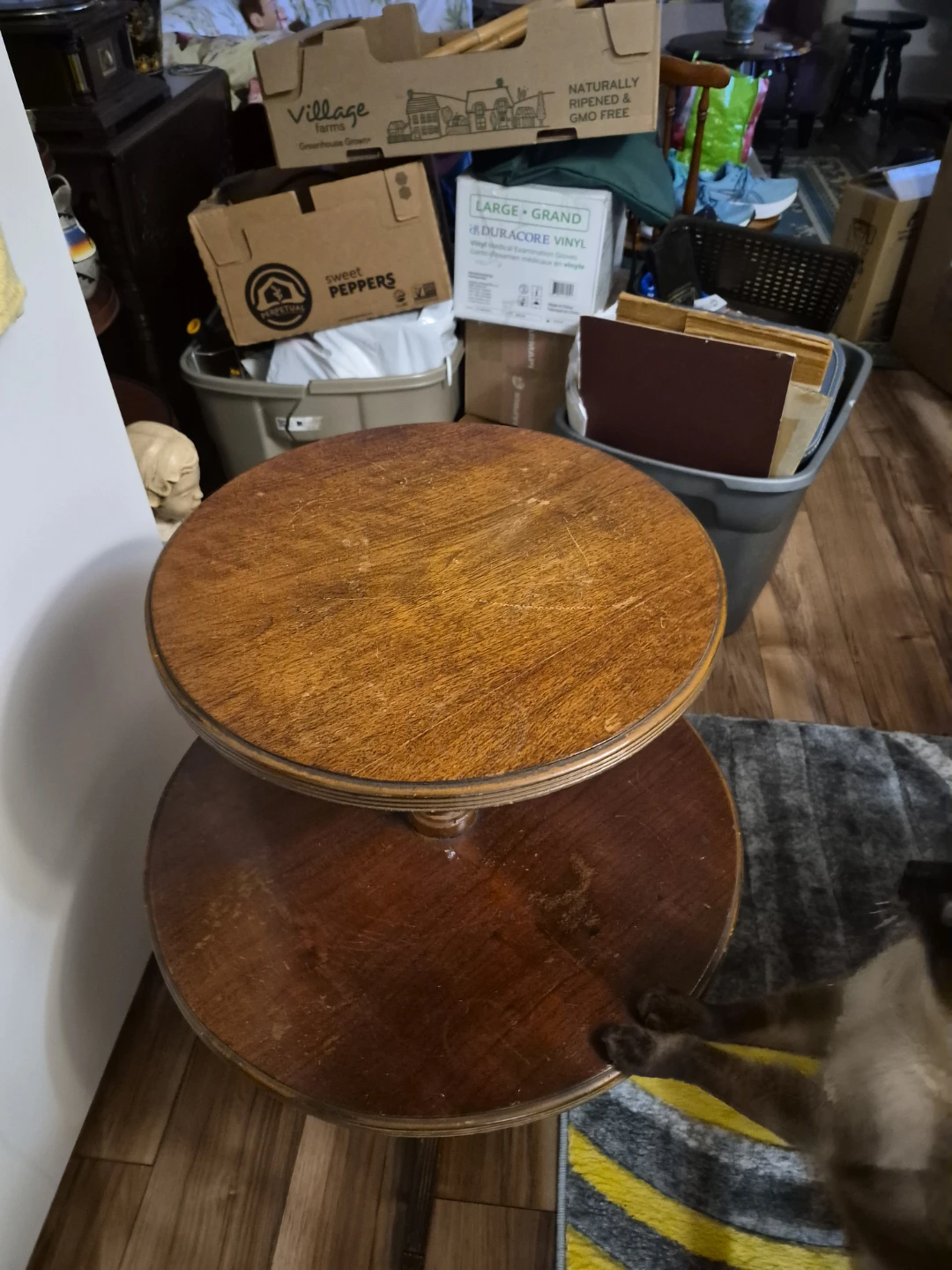 Two-Tiered Wooden Accent Table - photo 5