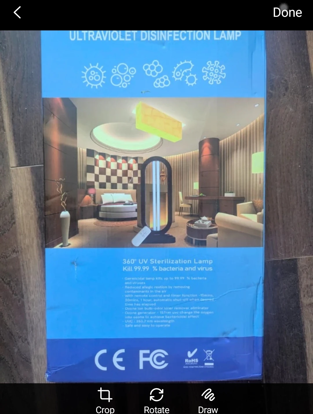 360° UV Sterilization Lamp - photo 3