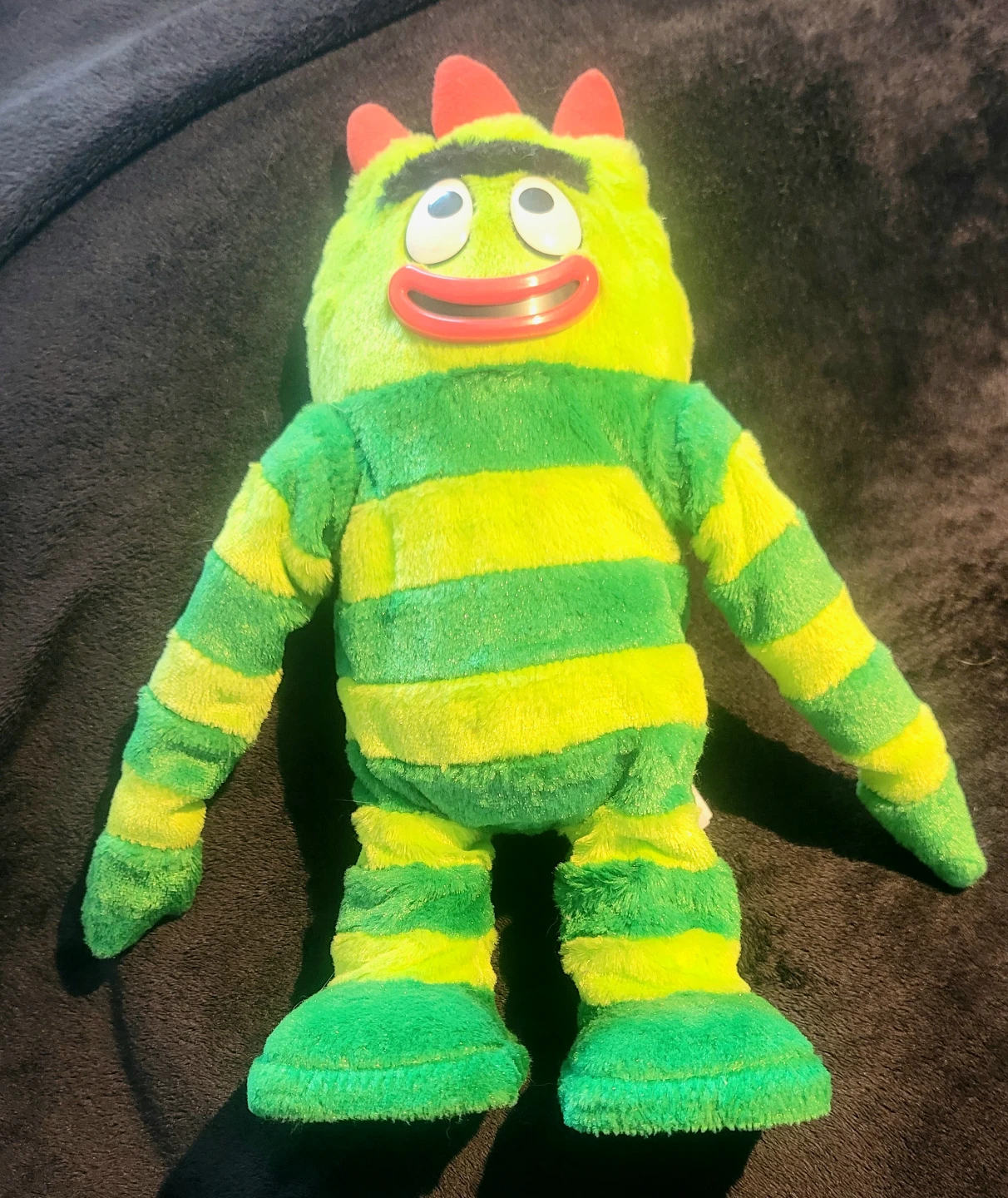 2008 Spin Master Yo Gabba Gabba Dance Time Brobee plush toy.  - photo 2