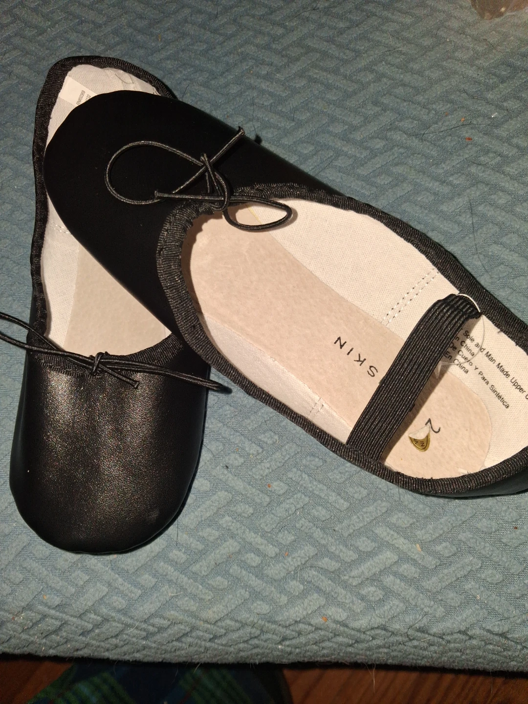 Danskin Black Ballet Shoes Size 2 - photo 2