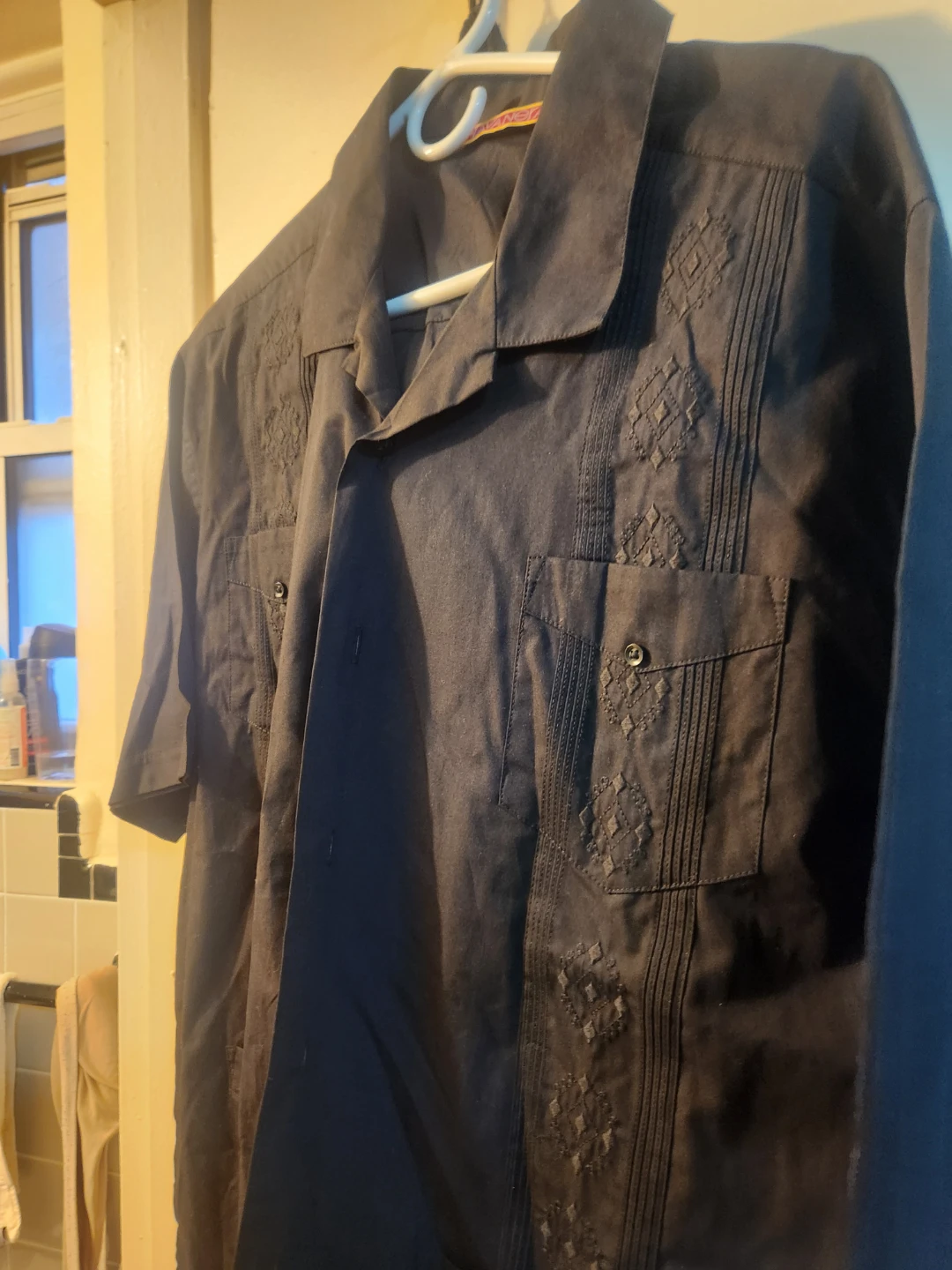 Havanota Men's Embroidered Button-Up Shirt XXL