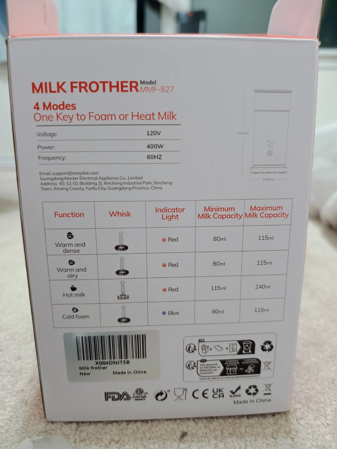 Morpilot Milk Frother MMF-827 - photo 5