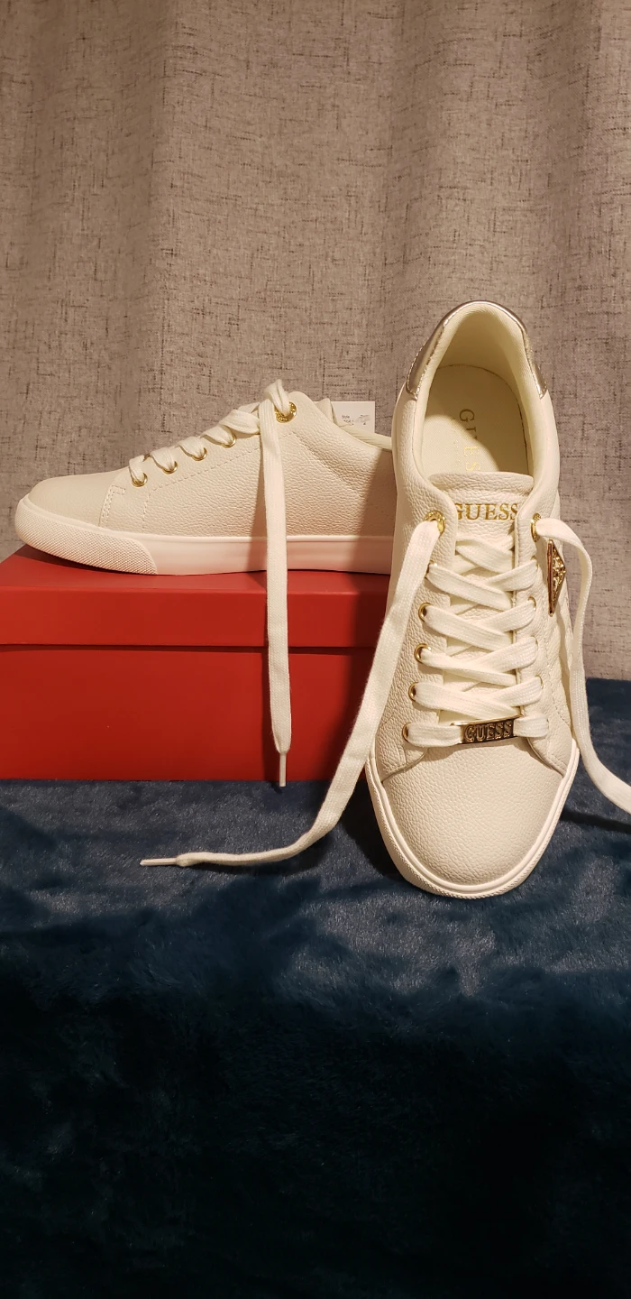 Guess Women's Ivory Sneakers Size 9