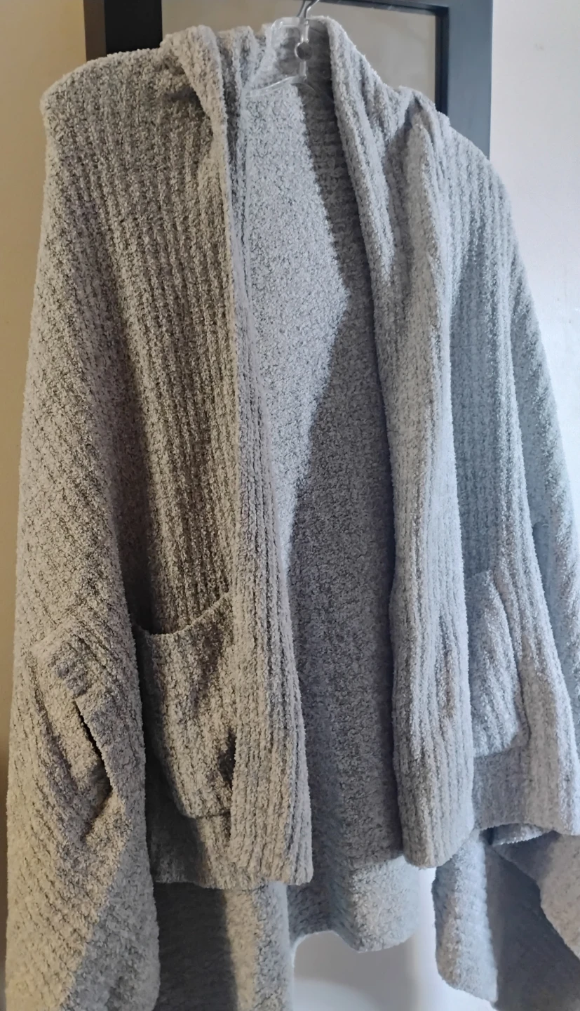 Softies Grey Hooded Cardigan with Pockets