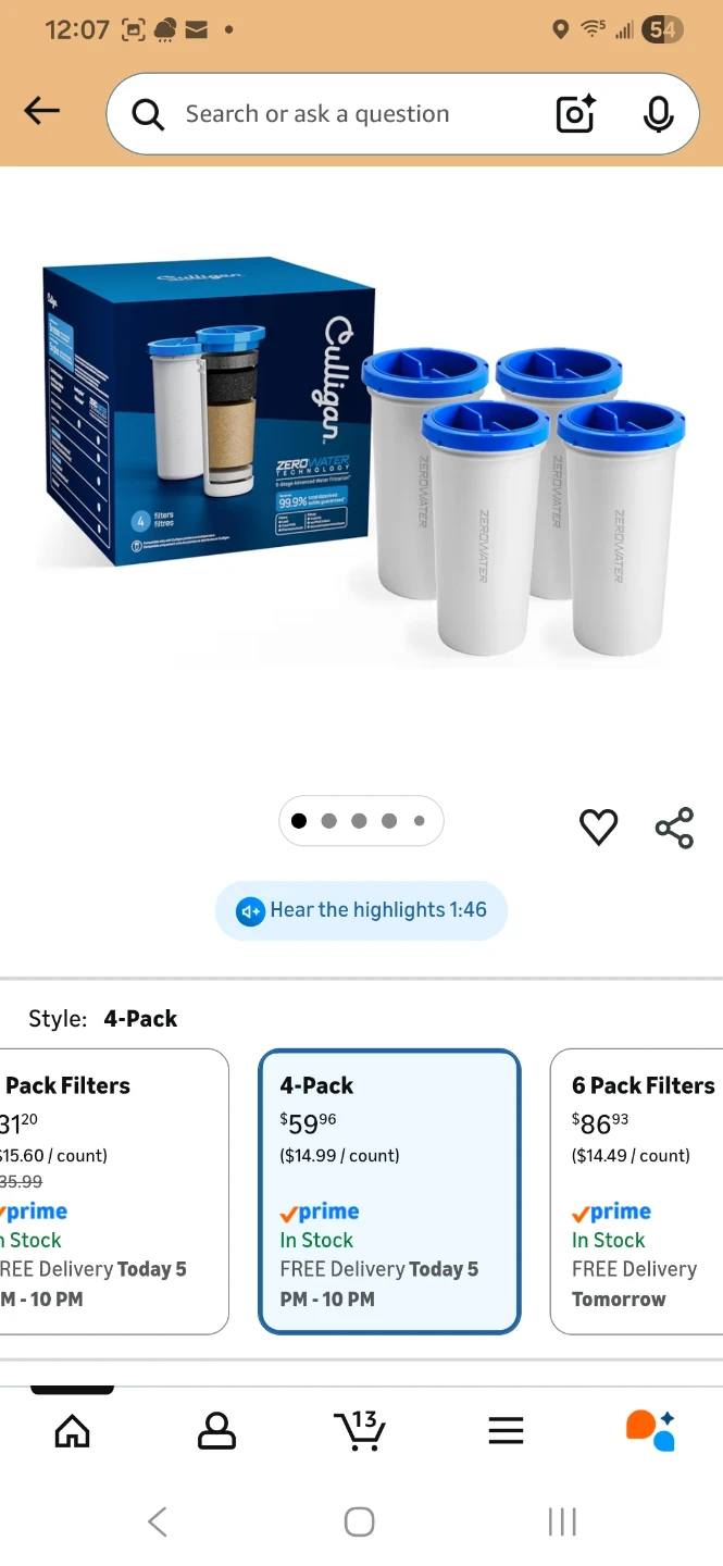 Culligan ZeroWater Replacement Filters 4 - photo 2