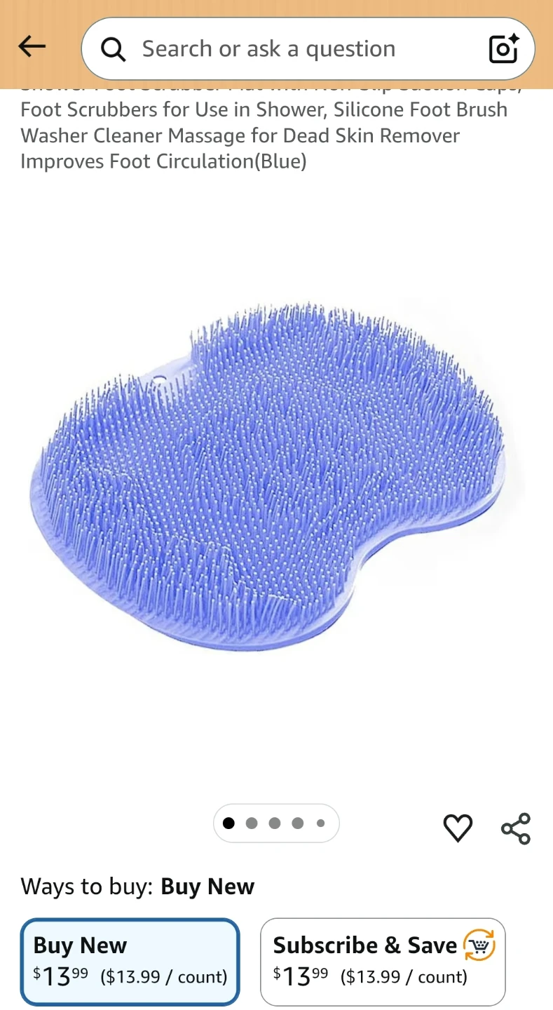 Blue Silicone Foot Scrubber and Massager - photo 5