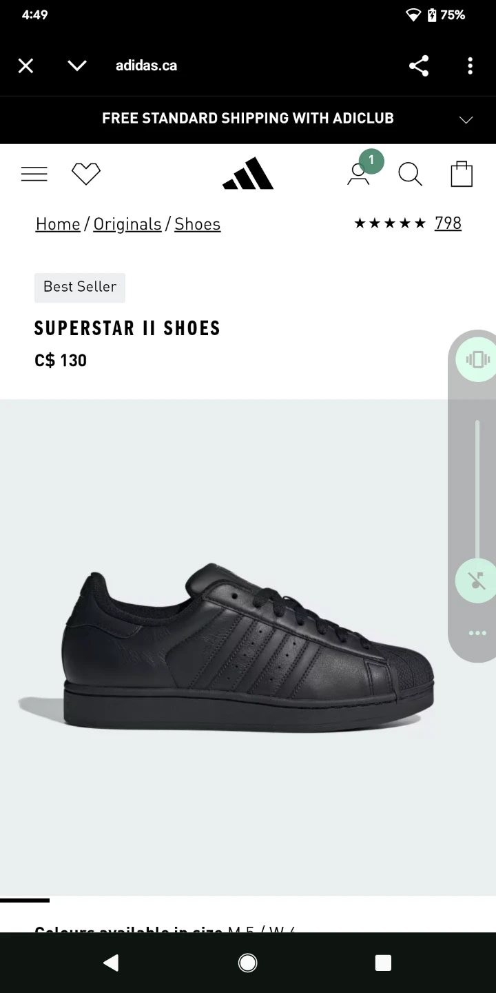 Adidas Superstar II Shoes - size 5🏆 - photo 5