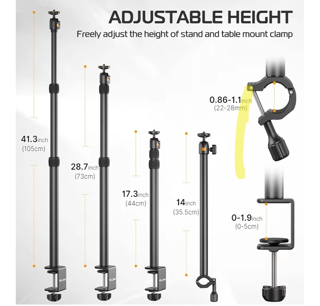 VLIM L502 Desk Mount Stand with Detachable Ball Head - photo 3