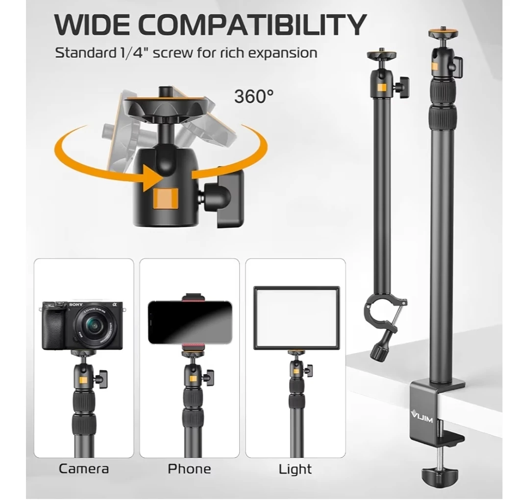 VLIM L502 Desk Mount Stand with Detachable Ball Head - photo 4