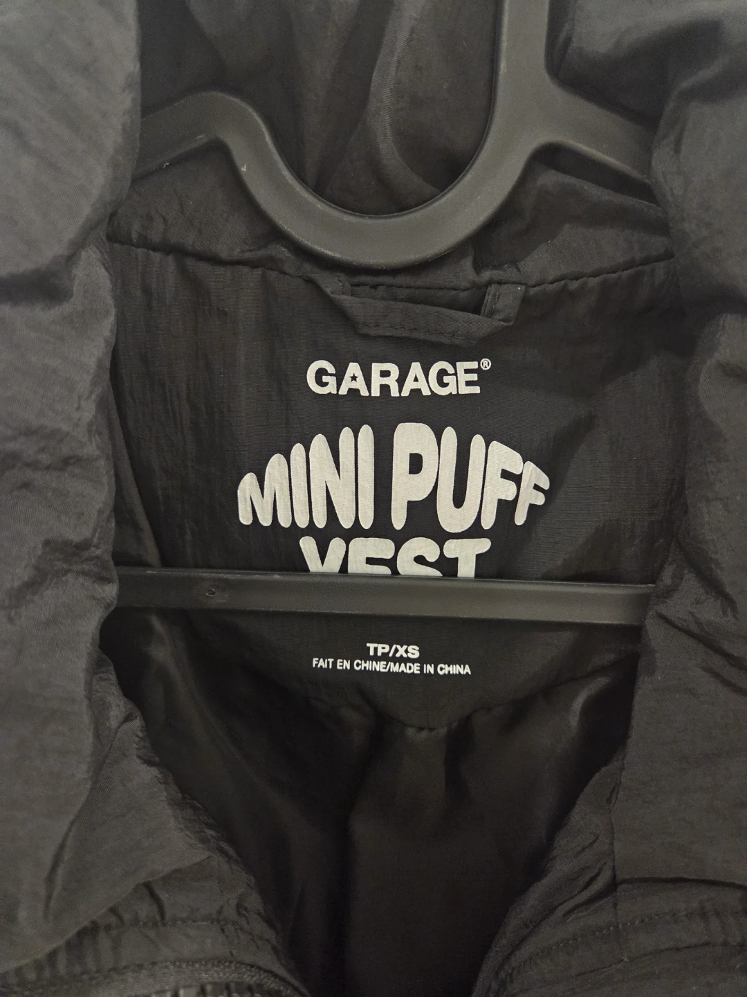 Garage Mini Puff Vest - Black - TP/XS - photo 2