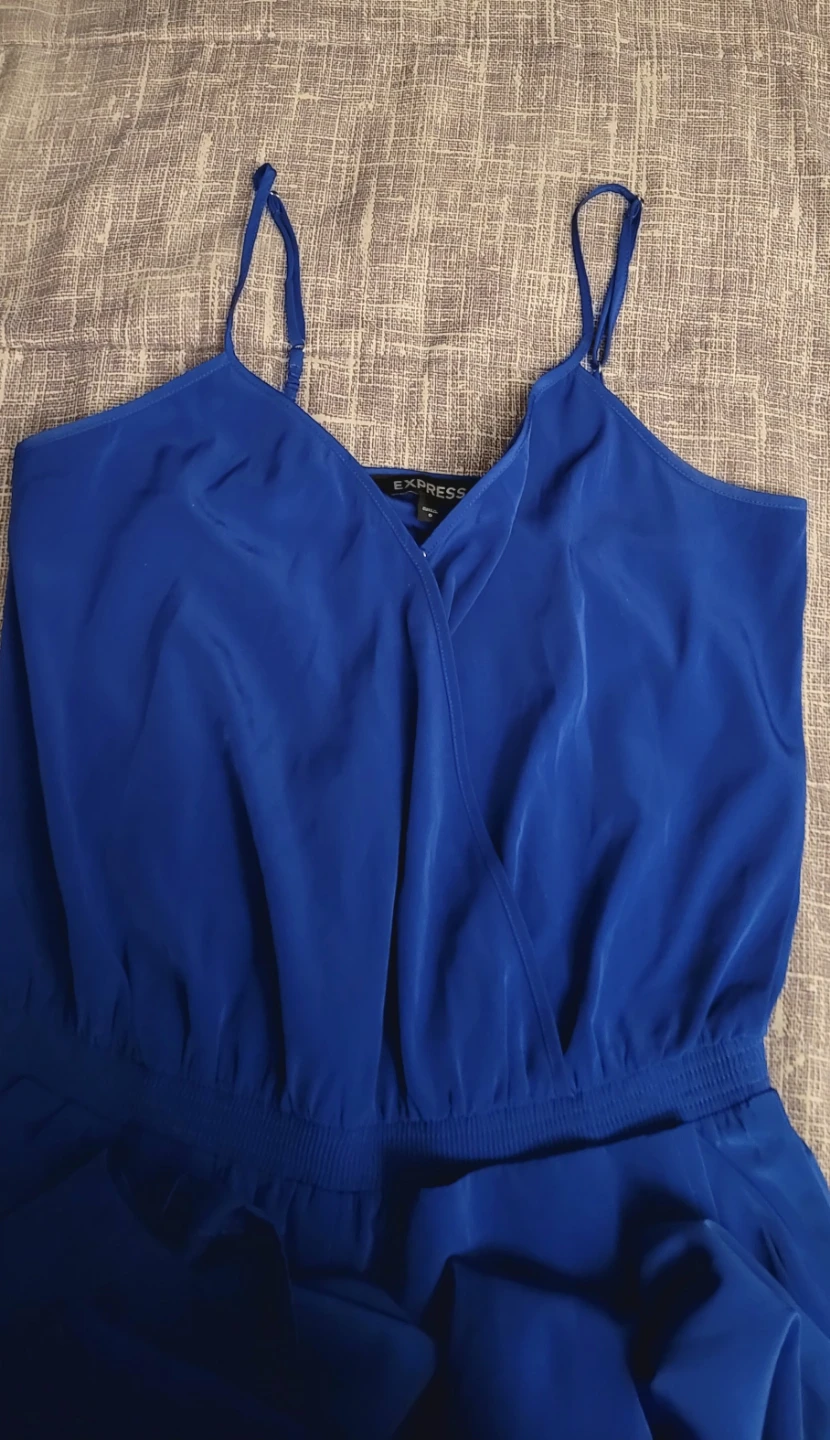 Express Blue Jumpsuit Size 0/small - photo 5