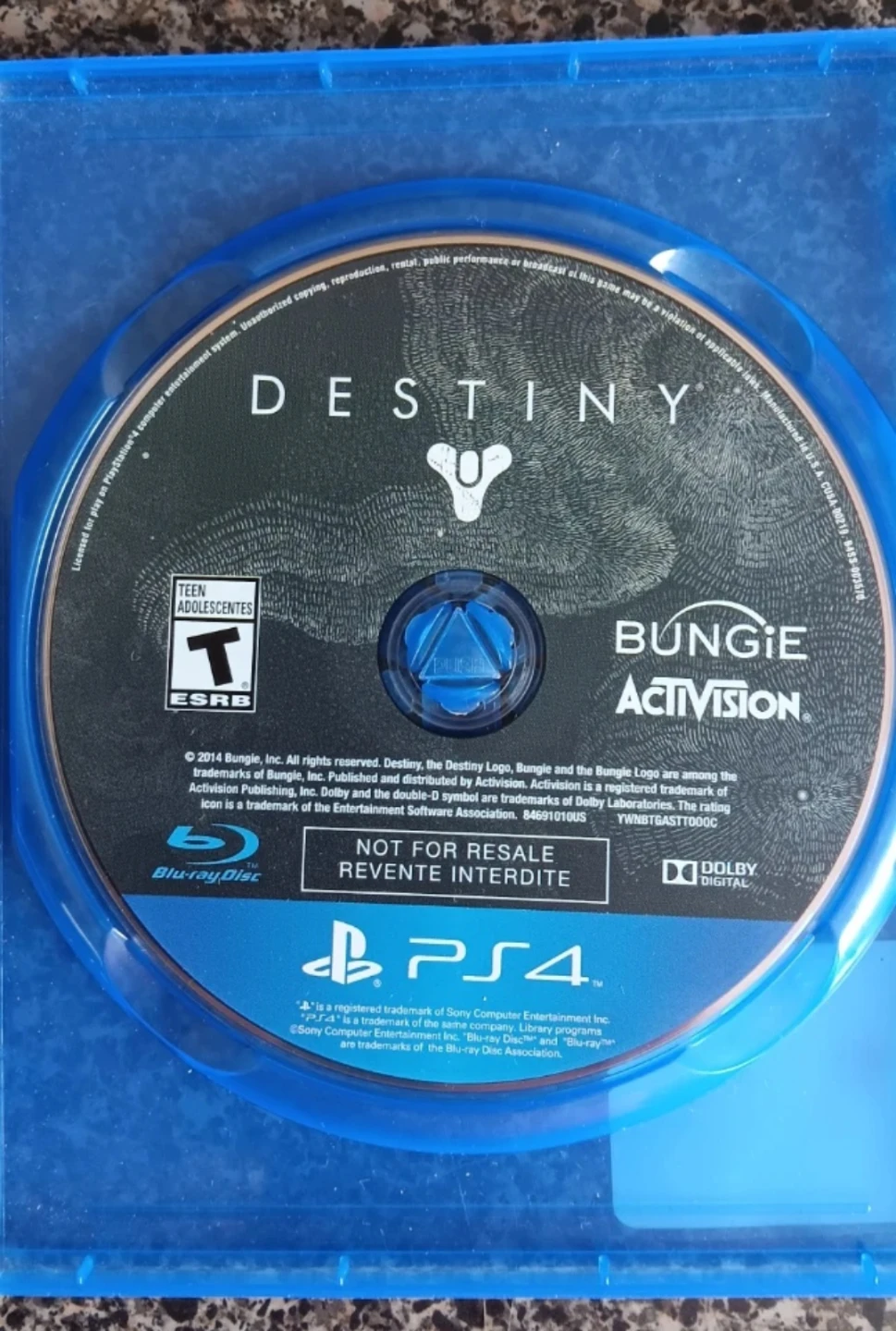 Destiny PS4 Blu-ray Disc Video Game
